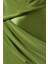 Yeşil Drapeli Maxi Elbise - %76 Asetat %24 Polyester - Uzun ve Şık Tasarım 4