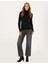 Kadın Antrasit Slim Fit Basic Kazak 50310886-VR006 4