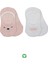 Bistyle 2'li Babet Cute Face Penye Çorap 30103 Pembe-Beyaz 1