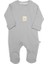 Bistyle Style Natural Fermuarlı Bebe Tulum 15115 Gri 1