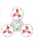 Şarj Edilebilir Uçan Stres Çarkı Fidget Spinner Gyroscop Mini Drone Outdoor Eğlencesi Spinner Beyaz 2
