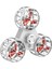 Şarj Edilebilir Uçan Stres Çarkı Fidget Spinner Gyroscop Mini Drone Outdoor Eğlencesi Spinner Beyaz 3