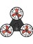 Şarj Edilebilir Uçan Stres Çarkı Fidget Spinner Gyroscop Mini Drone Outdoor Eğlencesi Spinner Siyah 3