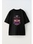 Mom Mother's Day Ön Baskılı Pamuk Siyah Oversize T Shirt 1