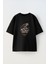 Soul Primitive Ön Baskılı Pamuk Siyah Oversize T Shirt 1