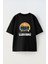 Scorpions Tasarım Ön Baskılı Pamuk Siyah Oversize T Shirt 1