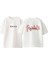 Karma Tasarım Sırt Baskılı Pamuk Beyaz Oversize T Shirt 1