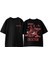Dexter Tasarım Sırt Baskılı Pamuk Siyah Oversize T Shirt 1