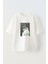 Elevatıng Dreams Wıth Graffıtı Ön Baskılı Pamuk Beyaz Oversize T Shirt 1