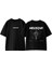Hellstar Tasarım Sırt Baskılı Pamuk Siyah Oversize T Shirt 1