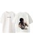 Central Cee Tasarım Sırt Baskılı Pamuk Beyaz Oversize T Shirt 1