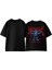 Runaway In Moment Tasarım Sırt Baskılı Pamuk Siyah Oversize T Shirt 1