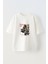 Skate Out Ön Baskılı Pamuk Beyaz Oversize T-Shirt 1