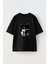 Watch Me Be The Greatest Ön Baskılı Pamuk Siyah Oversize T Shirt 1