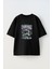 Underdogs Gang Ön Baskılı Pamuk Siyah Oversize T Shirt 1