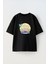 Paradise Chaser Ön Baskılı Pamuk Siyah Oversize T Shirt 1