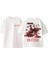 Dexter Tasarım Sırt Baskılı Pamuk Beyaz Oversize T Shirt 1