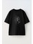 Kyojuro Rengoku Ön Baskılı Pamuk Siyah Oversize T Shirt 1