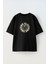 Amazıng Clothıng Ön Baskılı Pamuk Siyah Oversize T Shirt 1