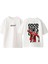 Goat Good Vibes Tasarım Sırt Baskılı Pamuk Beyaz Oversize T Shirt 1