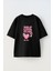 Self Love Club Ön Baskılı Pamuk Siyah Oversize T-Shirt 1