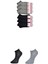 Siyah ve Gri Kadın Bilek Çorap 6 Çift 1