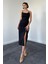 Siyah Sırt Dekolteli Elbise 2