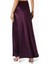Koyu Mor Brosa Maxi Etek - Saten, Yandan Fermuarlı, Tam Astarlı, 76% Asetat, 24% Polyester 3