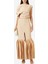 Slit Panel-Hem Maxi Kadın Etek, Bej 2