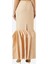 Slit Panel-Hem Maxi Kadın Etek, Bej 3