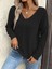 Kadın Uzun Kollu V Yakalı Triko Bluz 5