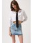 Asimetrik Kemer Denim Mini Etek 1