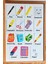 Classroom Objects / Sınıf Eşyaları Manyetik Ingilizce Kelime Kartları 1