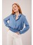 Bel ve Bilek Lastikli Mavi Bluz 1