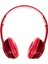 Kırmızı Kulak Üstü Portatif Katlanır Stereo Kulaklık 4
