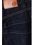 Lacivert Kendall Pileli Boru Paça Jean - Denim Kumaş ile Şık ve Rahat Tasarım 4