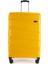 WX-PP10 Sarı Büyük Boy Polipropilen Kırılmaz Pp Valiz / Seyahat Bavulu 2