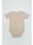 Bistyle Organik Natural Basic Style Yarım Kol Body BS17103 Bej 1