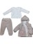 Bibaby Pretty Moments 3'lü Bebe Takım 73339 Ecru Pink 1