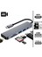 Type-C To USB 3.0 6in1 Tsd Tf 4K Hd HDMI Pd Kart Okuyucu Çevirici Dönüştürücü Adaptör - CZ57 1