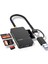 8'i 1 Arada Çok Fonksiyonlu Sd / Tf / Cf / Ms Yüksek Hızlı Kart Okuyucu USB 3.0 - CZ52 1