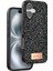 Onegif iPhone 16 Bright Simli Kapak - Siyah 1