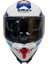 Kask Sway Sw 865 Tıtan White Blue Red Güneş Gözlüklü 1