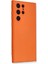 Newface Samsung Galaxy S24 Ultra Kılıf Nano Içi Kadife Silikon - Turuncu 2