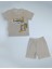 Baby 2411 Erkek Bebek Havlu Kumaş Şortlu Takım (74-80-86 Beden) 1