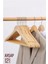 Natural Ahşap Elbise Askısı 12 Adet Montague Design 1