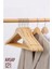 Natural Ahşap Elbise Askısı 12 Adet Montague Design 2