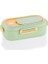 Vagonlıfe BL2106 Paslanmaz Çelik Yemek Kabı - Lunch Box 2 Bölmeli 550 ml Yeşil 1