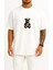Oversize Oturan Cool Teddy Bear Göğüs Tasarımlı Unisex T-Shirt 1