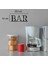 Coffee Bar Kahve Köşesi Yazısı Dekoratif Duvar Süsü Siyah Beyaz Kolay Montaj 1